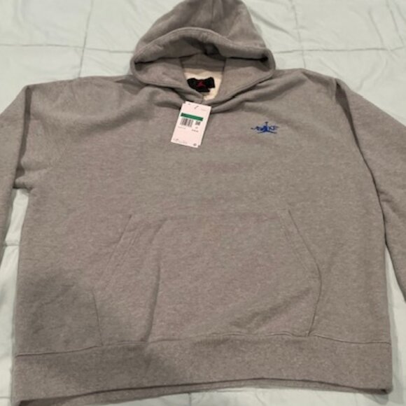 NWT Mens Nike Air Jordan Awake Hoodie Gray XL NEW $150 Sweatshirt DEAL - Picture 1 of 13